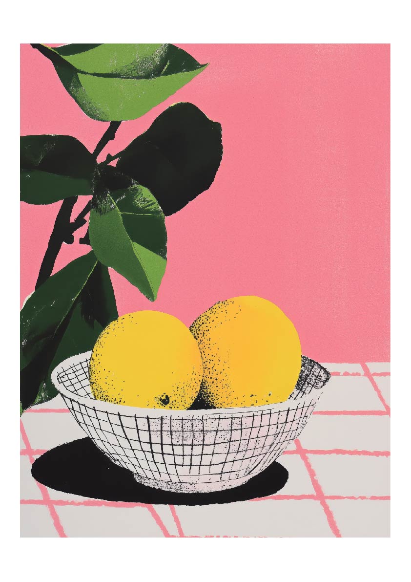 Lemon Glow – Bold Pop Art Print
