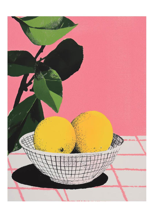 Lemon Glow – Bold Pop Art Print